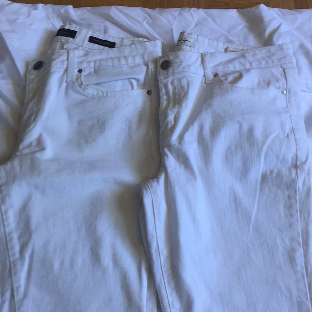Jessica Simpson white jeans